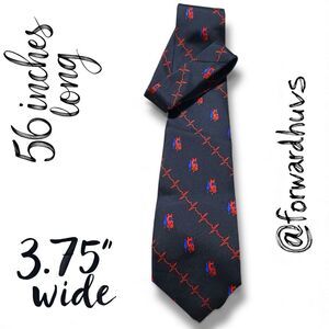 All Silk Cardiac Pattern Necktie – Anatomical Heart & ECG Pattern